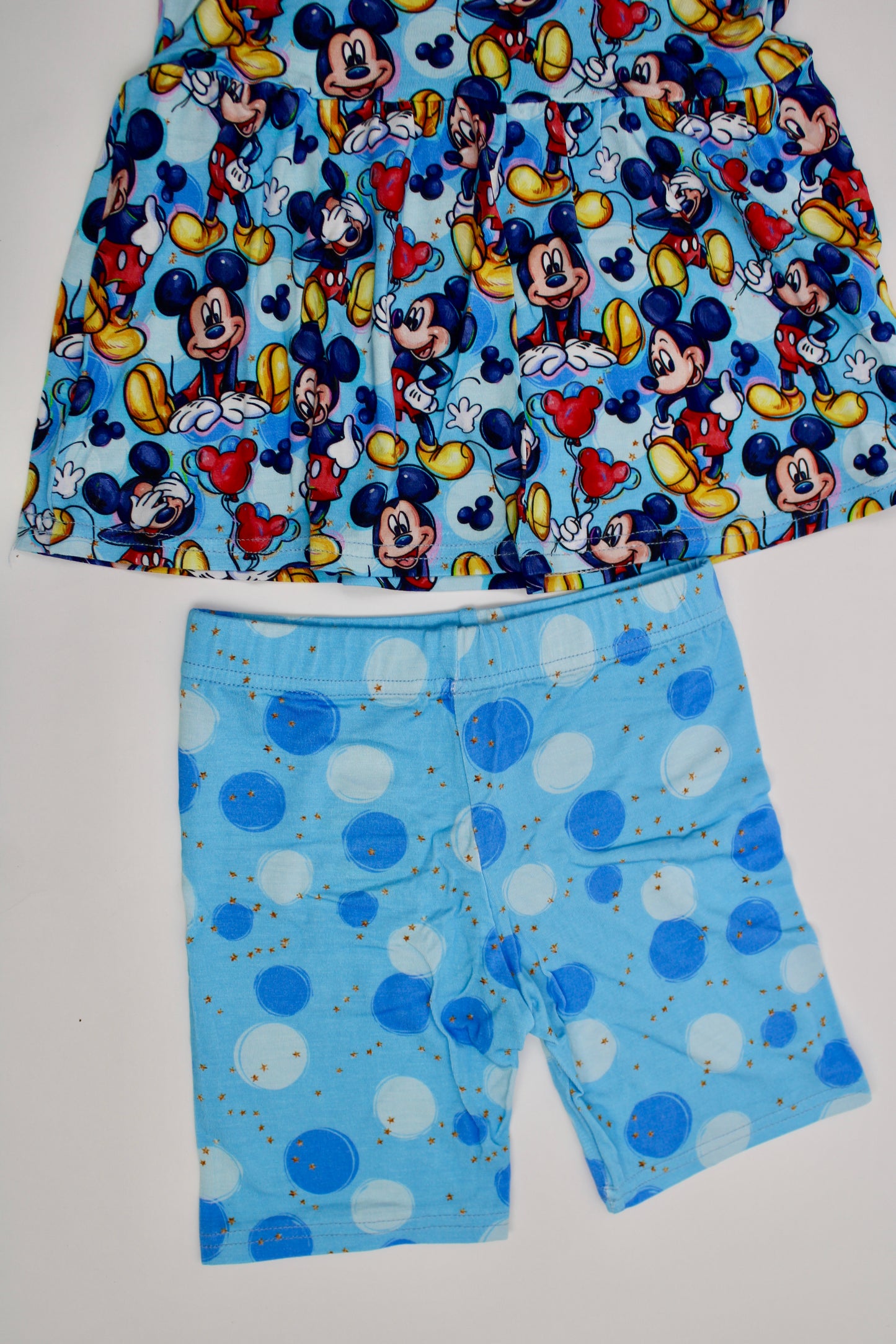 Ears & Cheers Flutter Sleeve Peplum with shorts