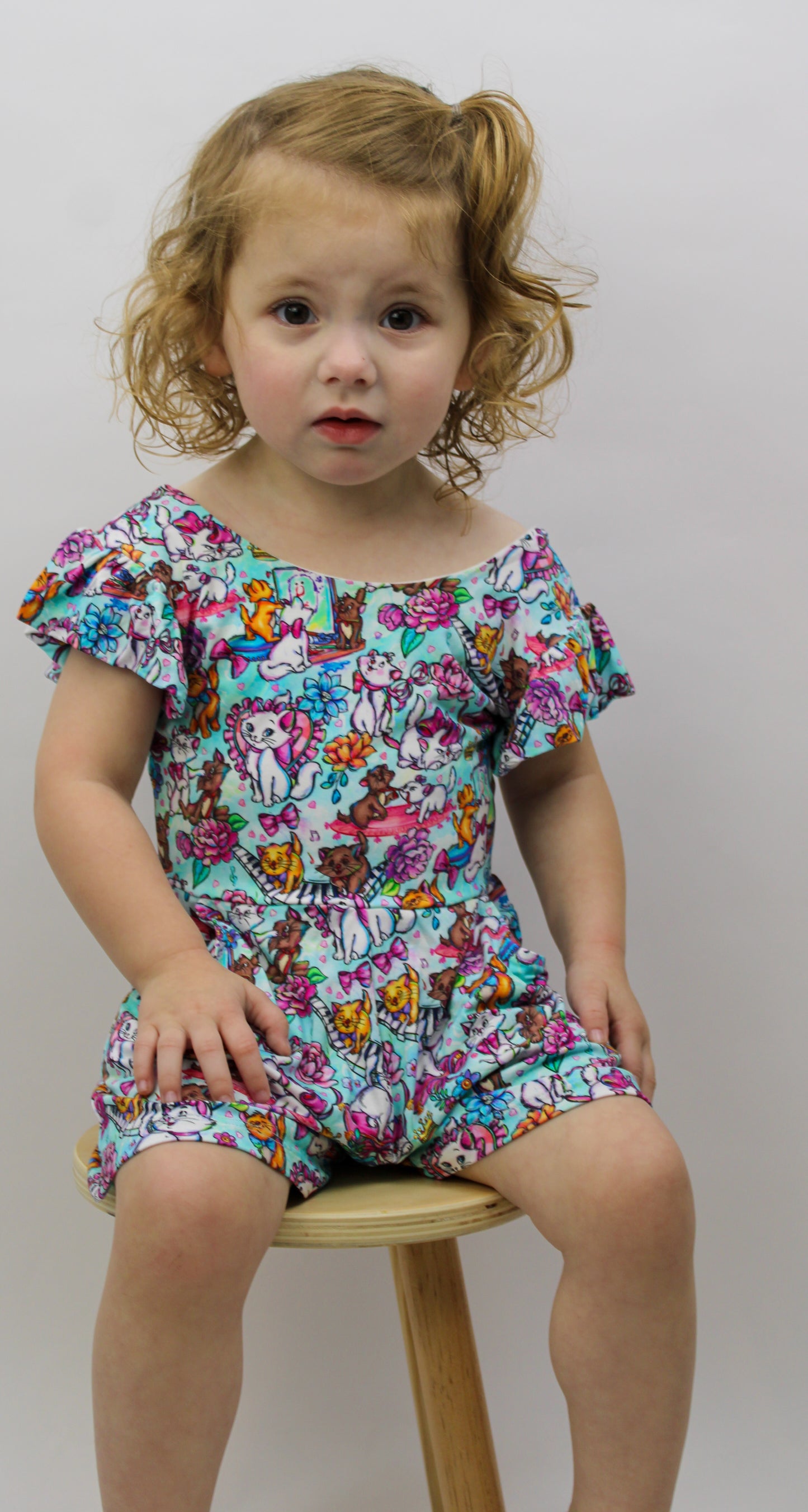 Everyone wants to be a cat short romper