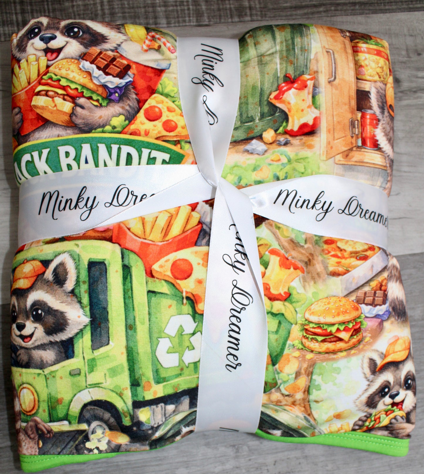 Snack Bandit 30x40 Bamboo Plush