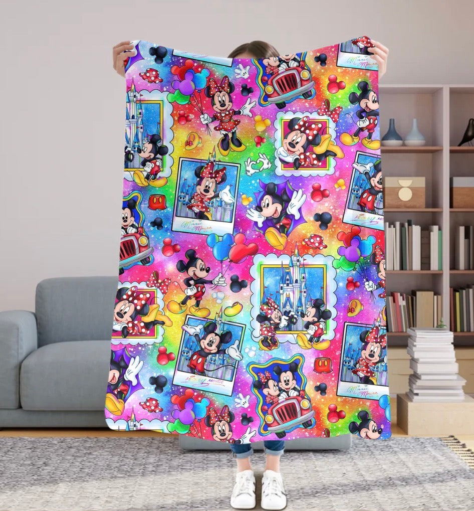 Magical Mouse Portraits 50x60 Plush Blanket #12