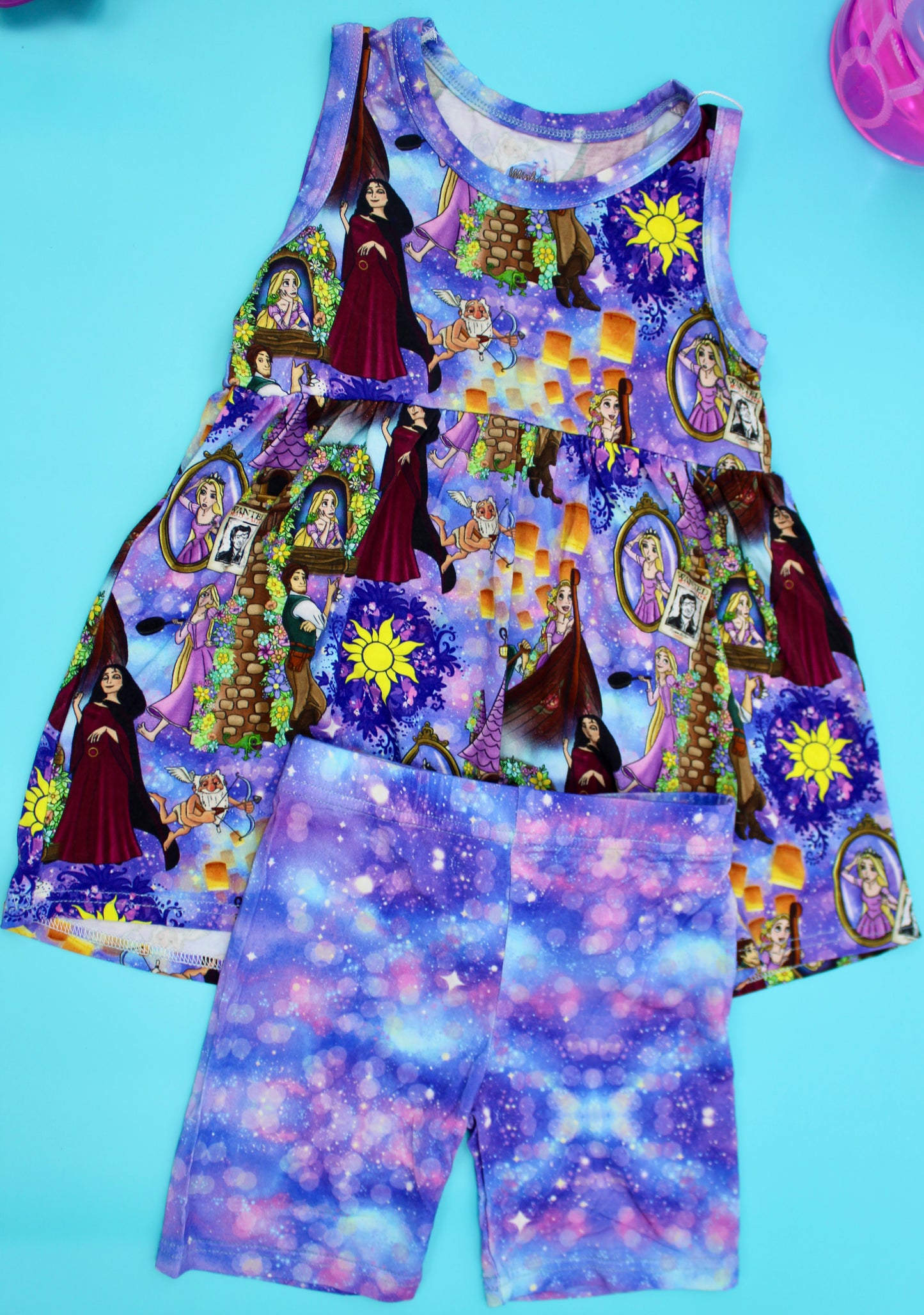 Lantern Wishes Sleeveless Peplum Set
