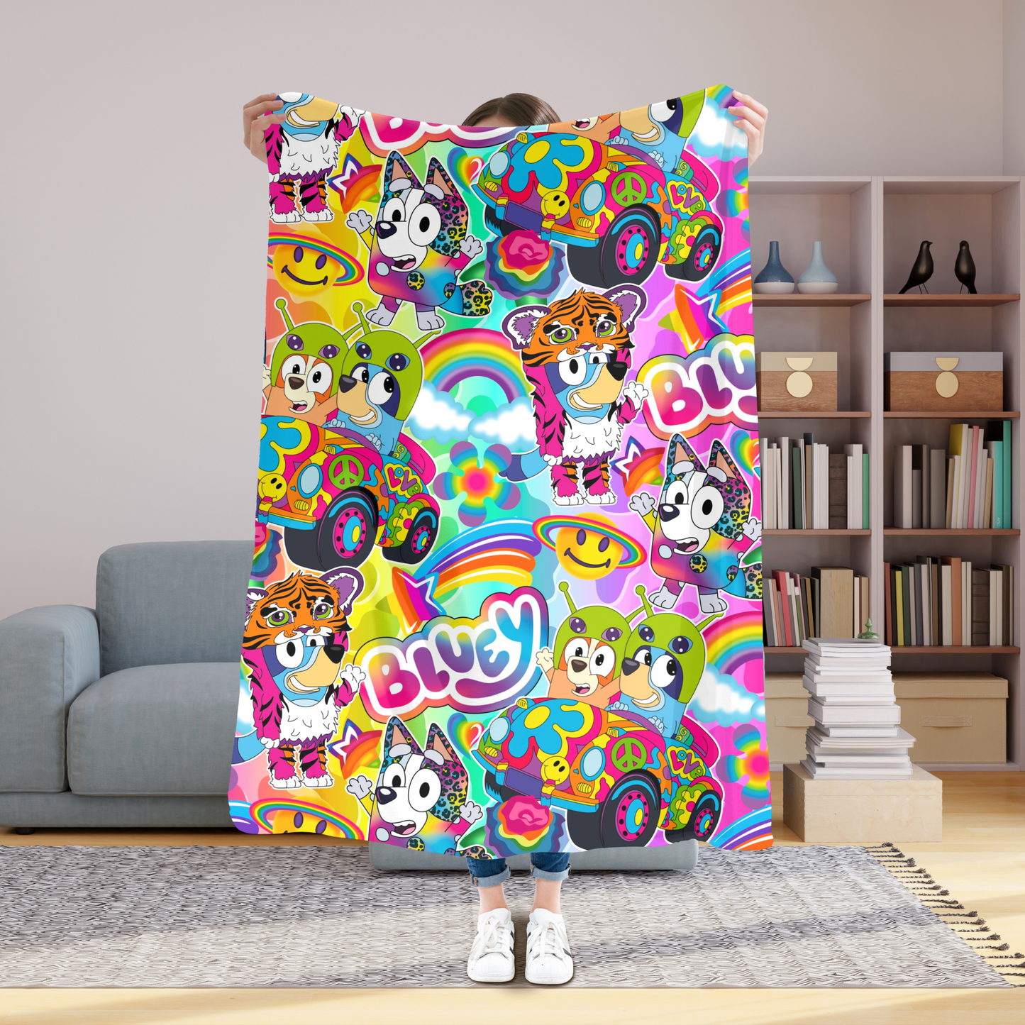Groovy Heelers 50x60 Plush Blanket #46