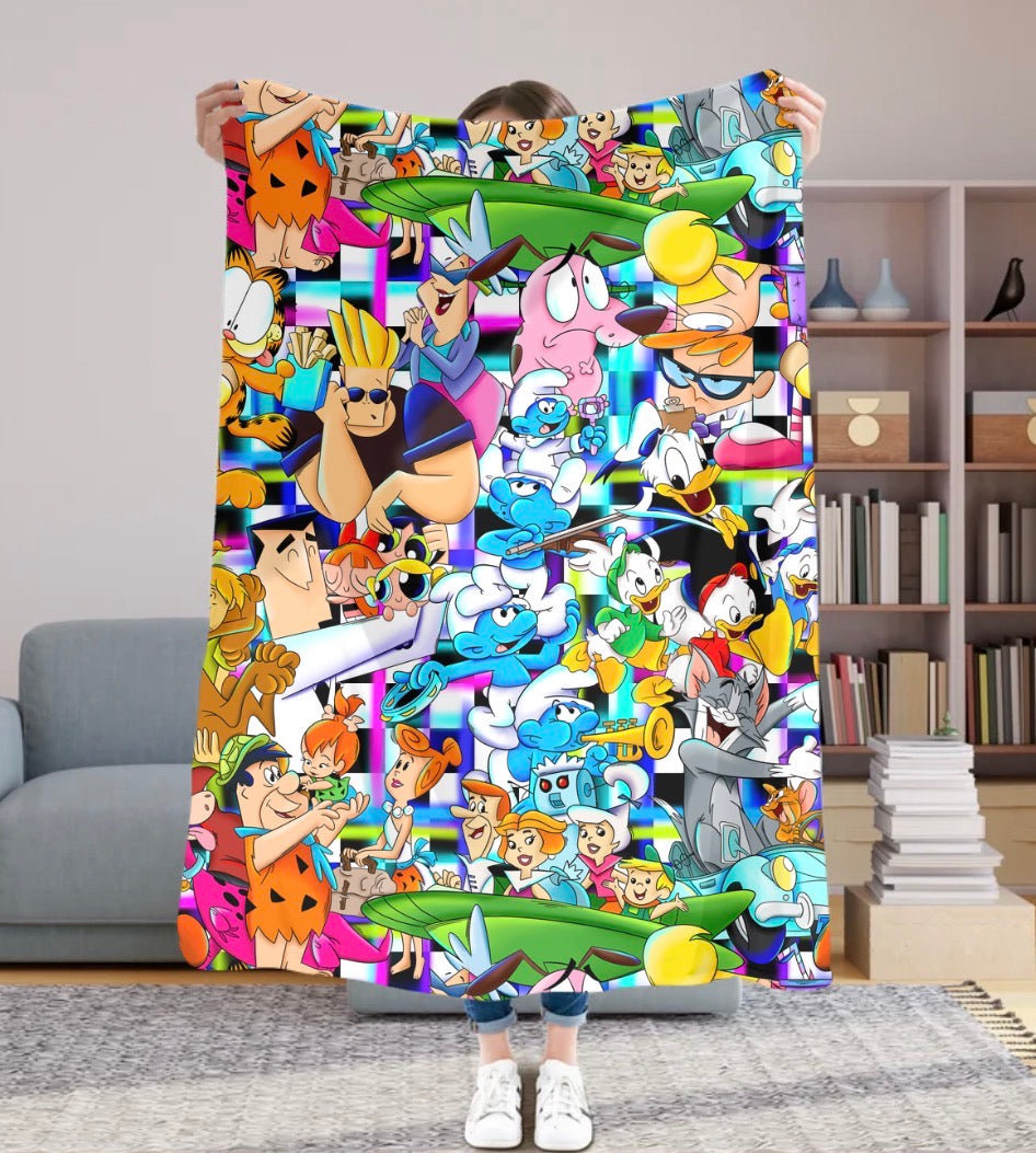 Saturday Morning Classics 50x60 Plush Blanket #36