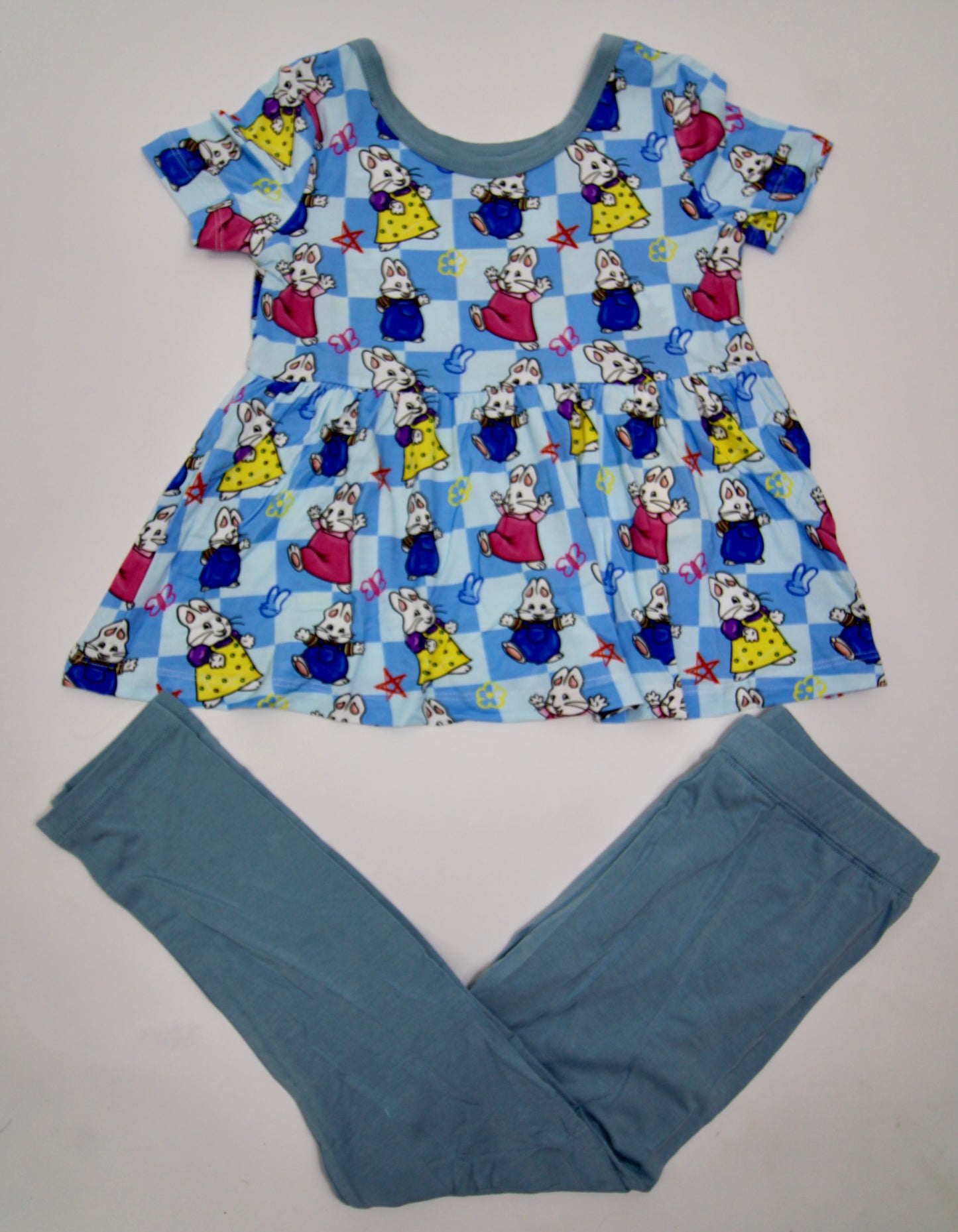90s bunny friends peplum set