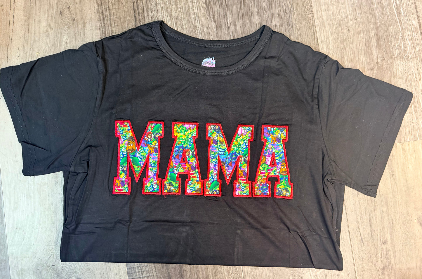 Toys on the Block Embroidered Mama Tee