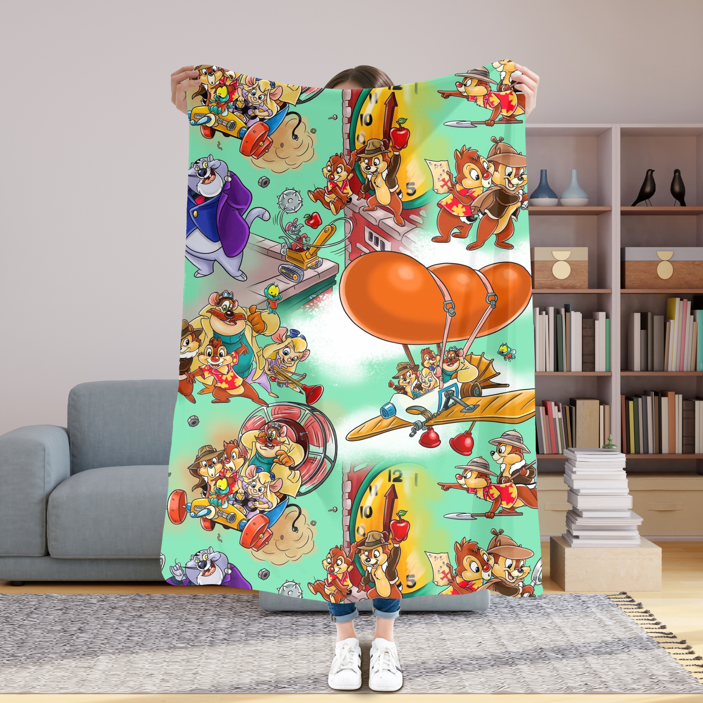 Acorn Acres 50x60 Plush Blanket #90