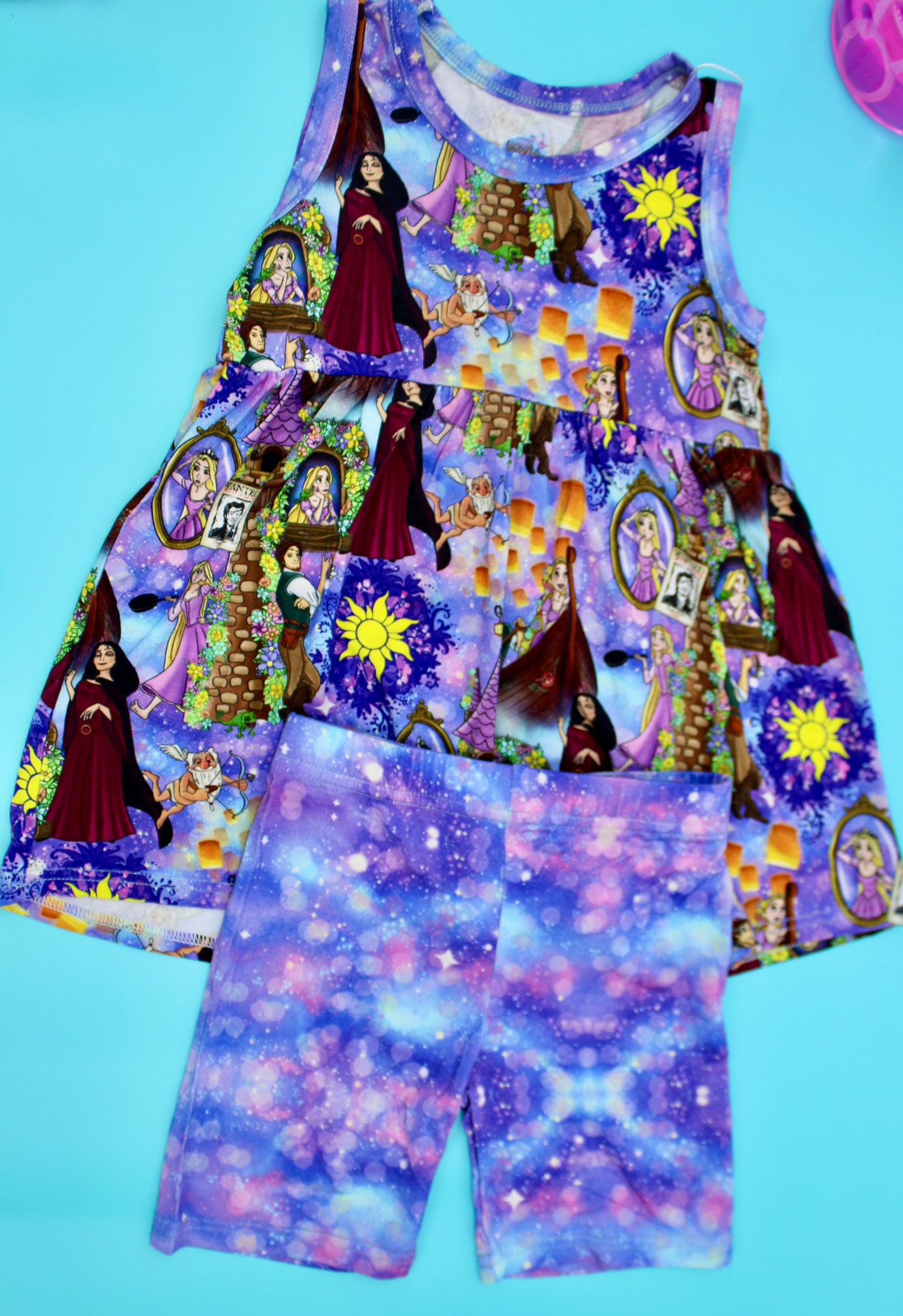 Lantern Wishes Sleeveless Peplum Set