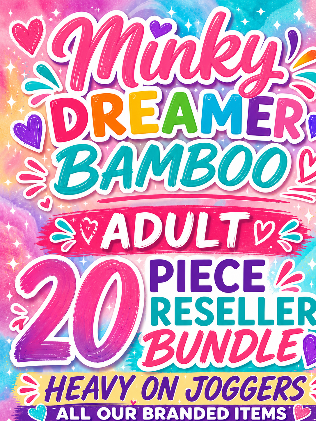 NO CODES 20 Piece Adult Bamboo Reseller Bundle