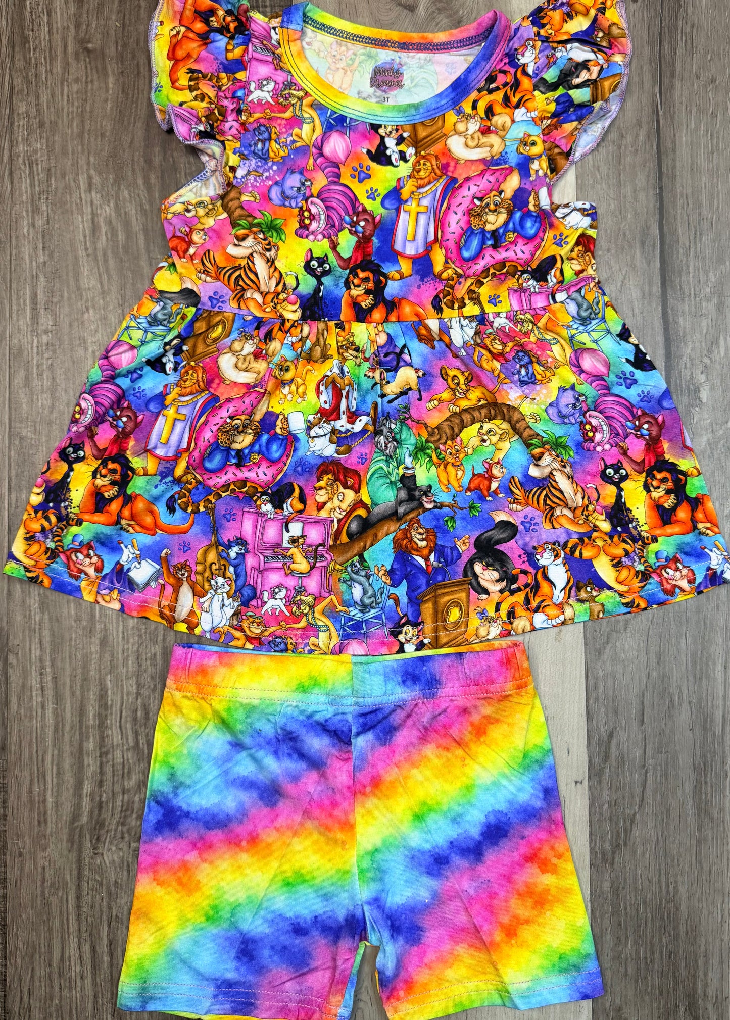 Purrfectly Fancy Peplum & Shorts