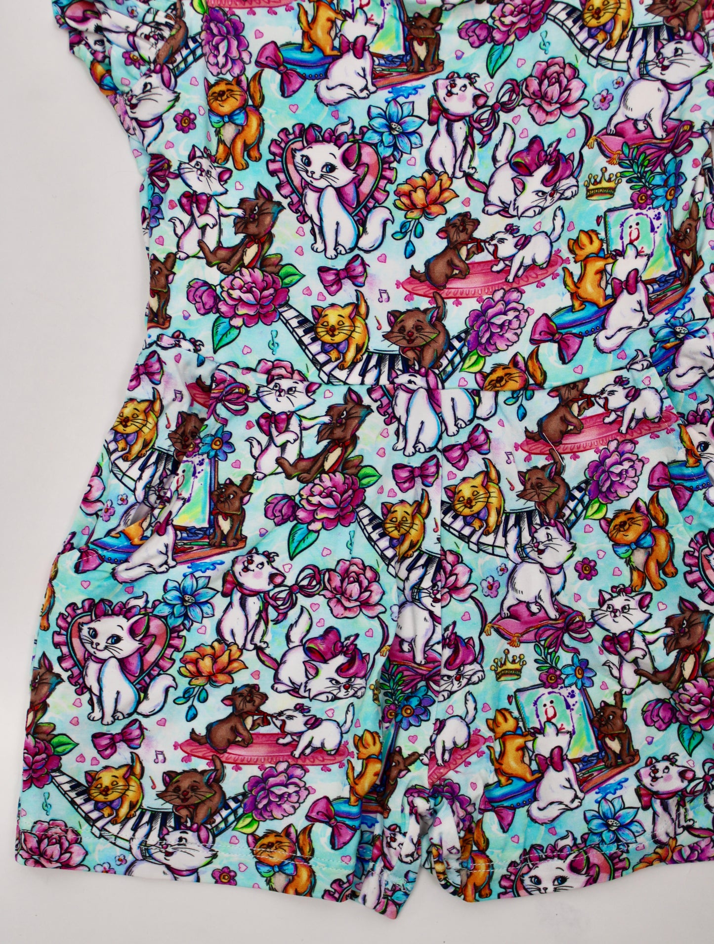Everyone wants to be a cat short romper