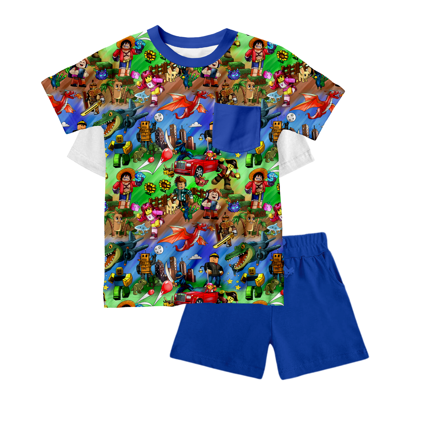 Respawn & Repeat Pocket Tee & Shorts