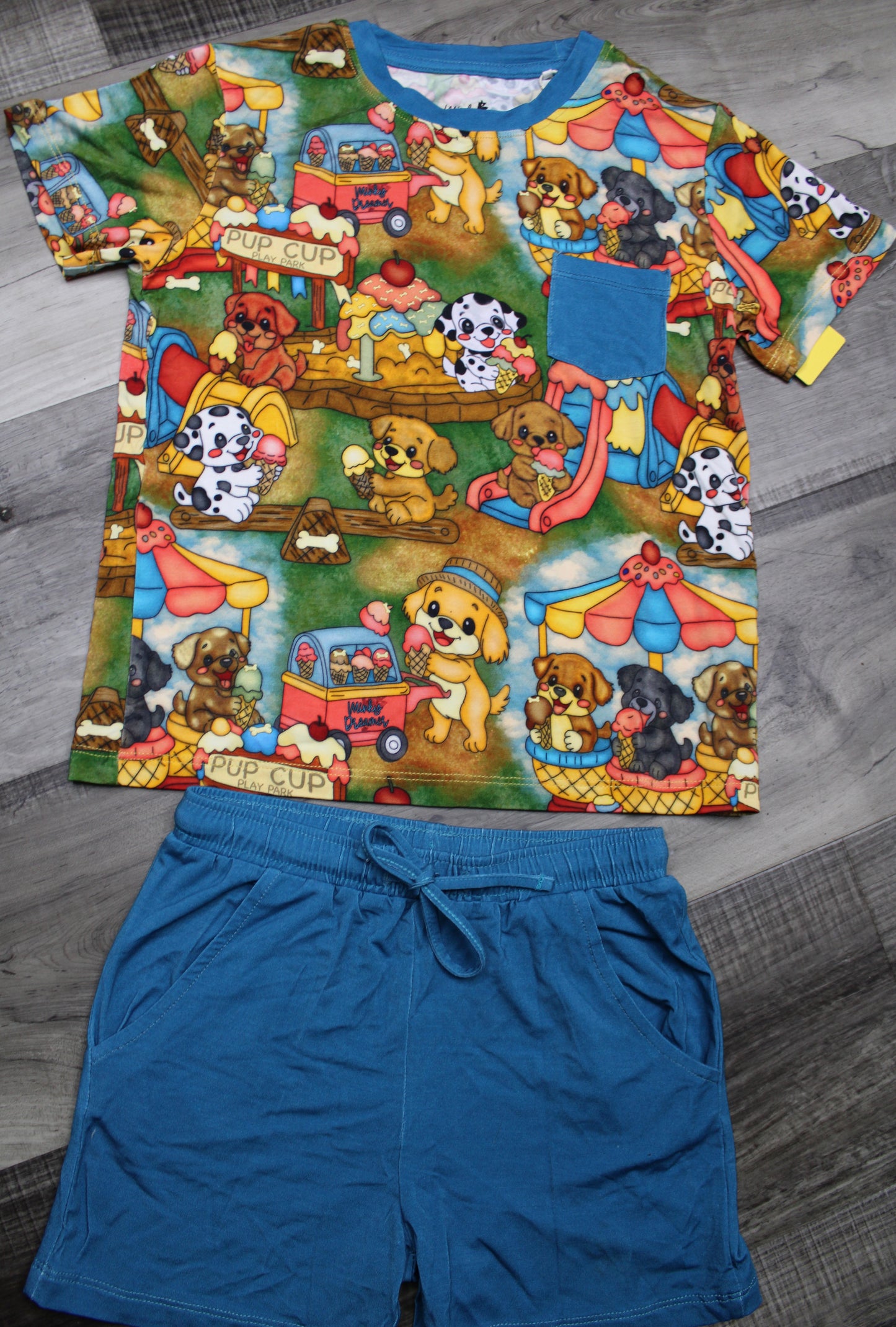 Bark Park Pocket Tee and Shorts