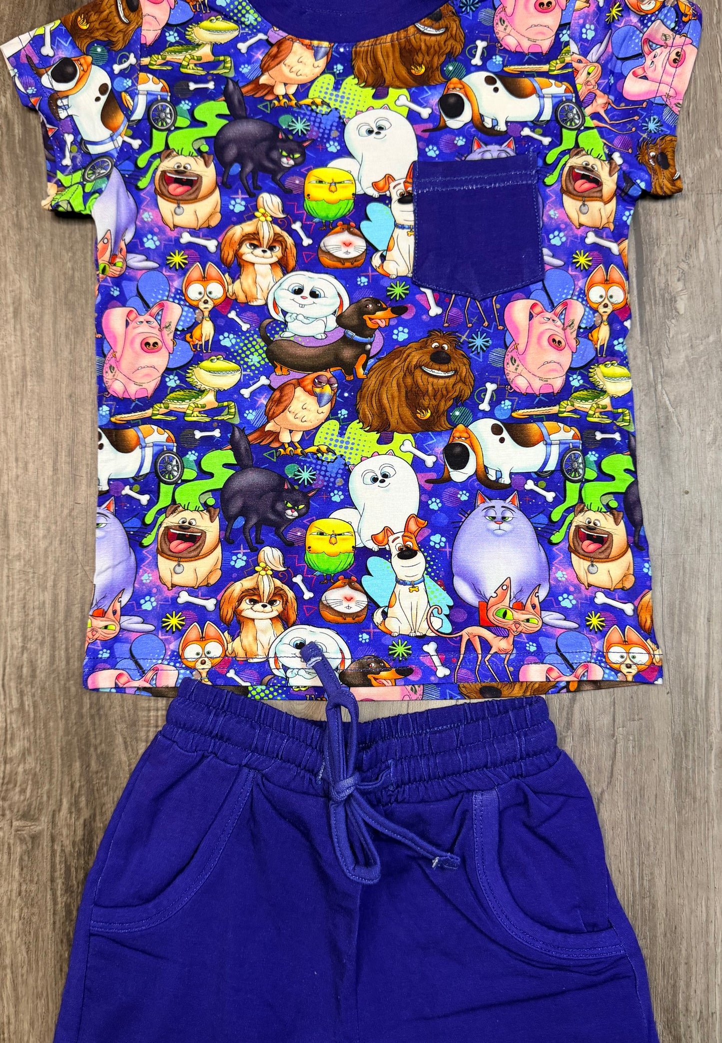 Unleashed & Unsupervised Pocket Tee & Terry Shorts