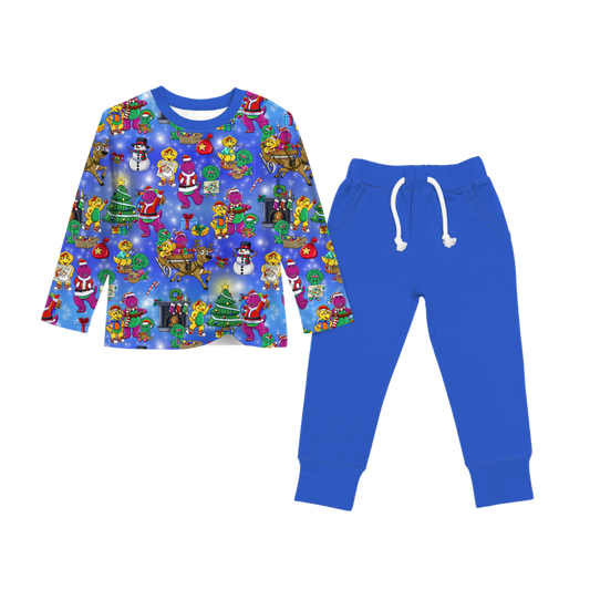 Super Dee Duper Christmas Long Sleeve tee and Joggers
