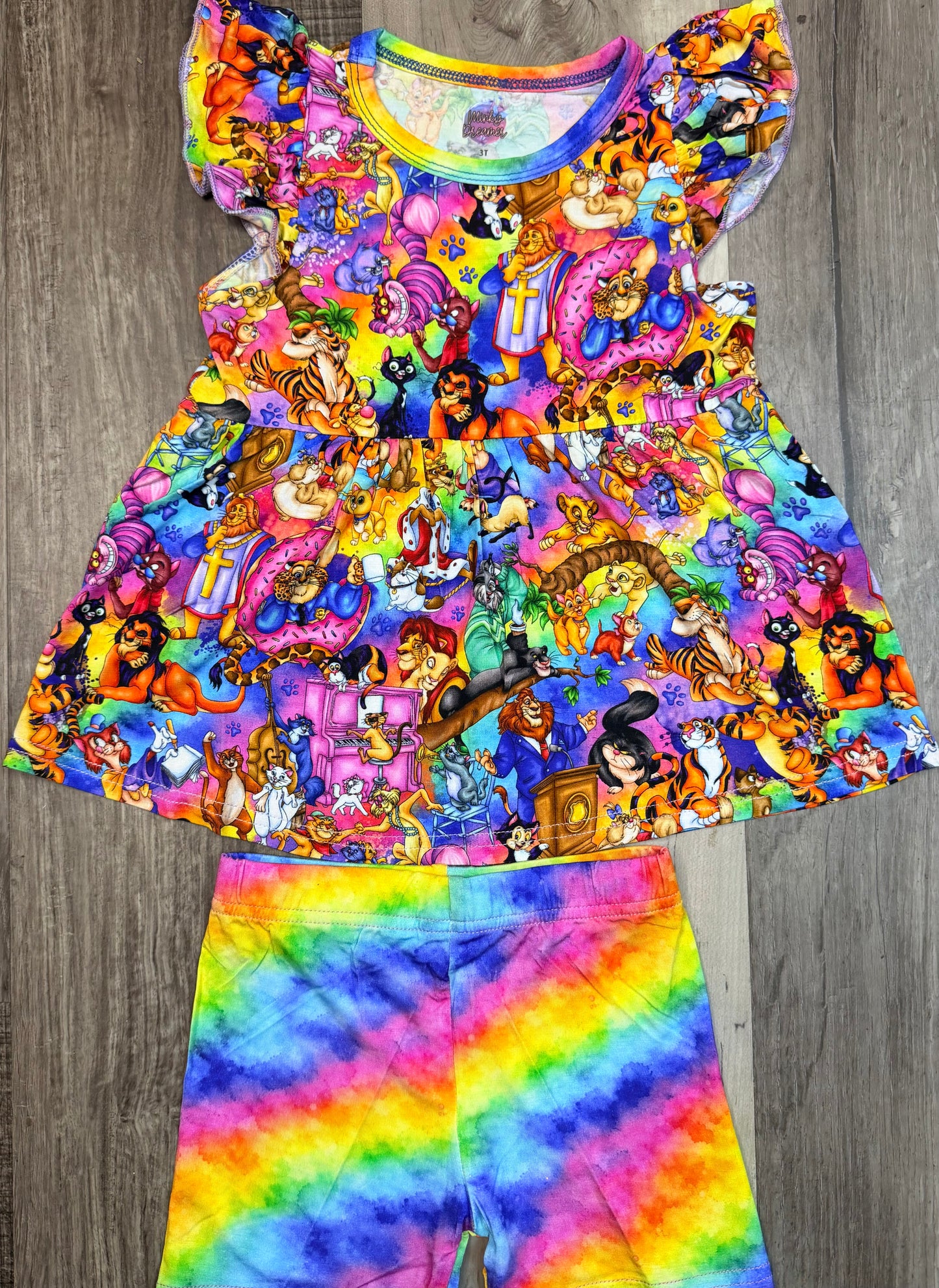 Purrfectly Fancy Peplum & Shorts