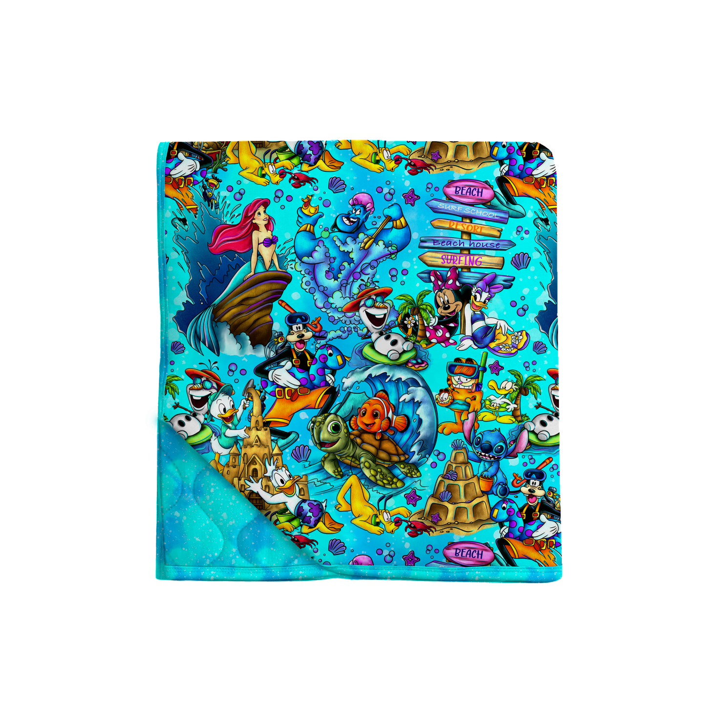 Beach Party Pals 65x85 Quilted Blanket