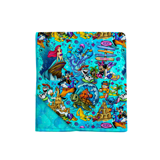 Beach Party Pals 65x85 Quilted Blanket