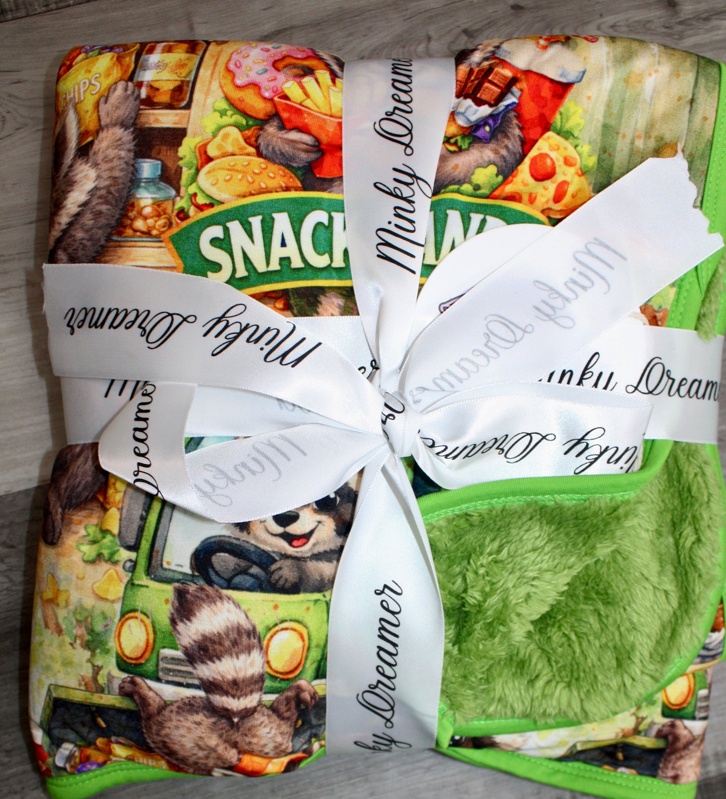 Snack Bandit 30x40 Bamboo Plush