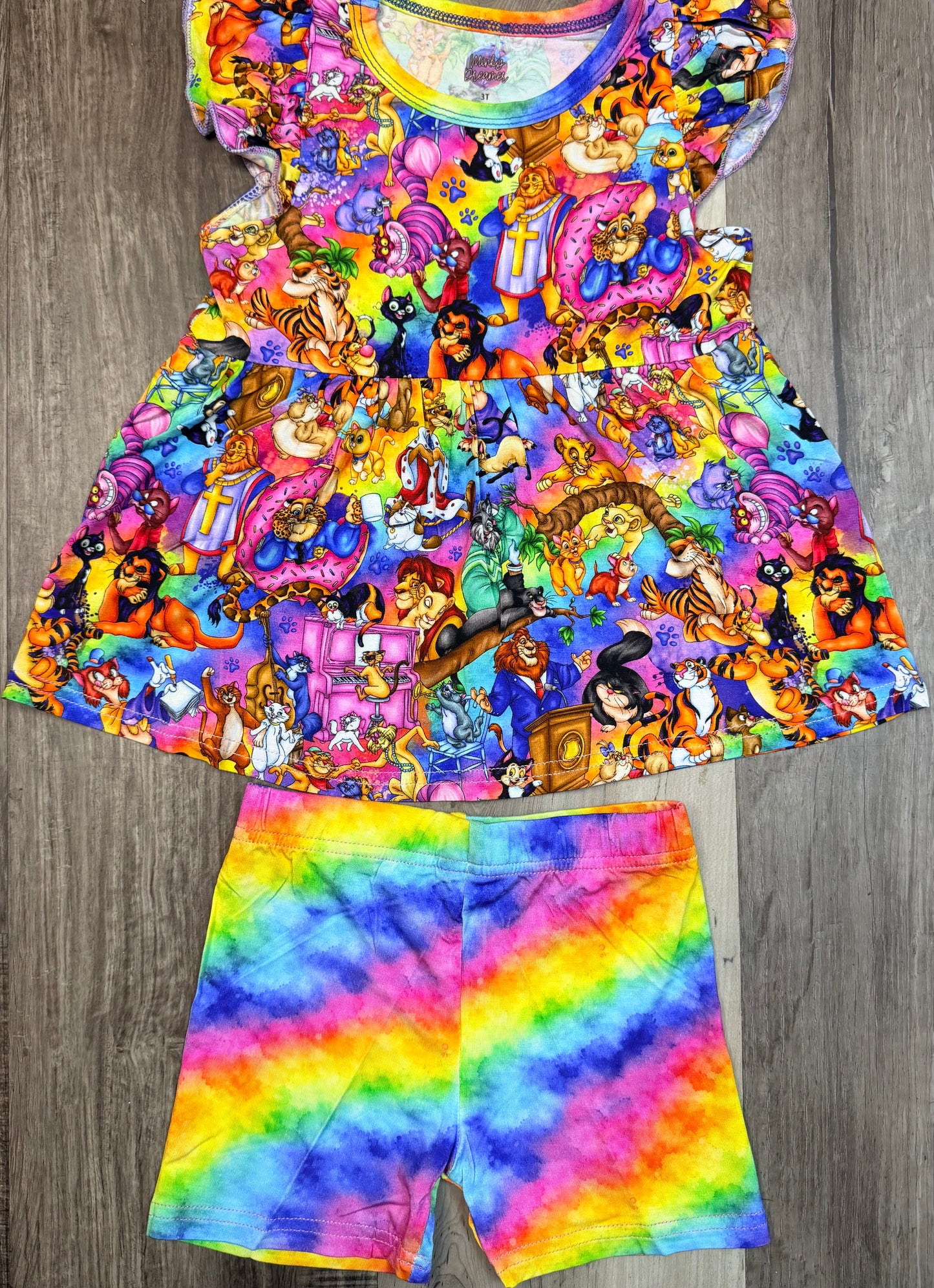 Purrfectly Fancy Peplum & Shorts