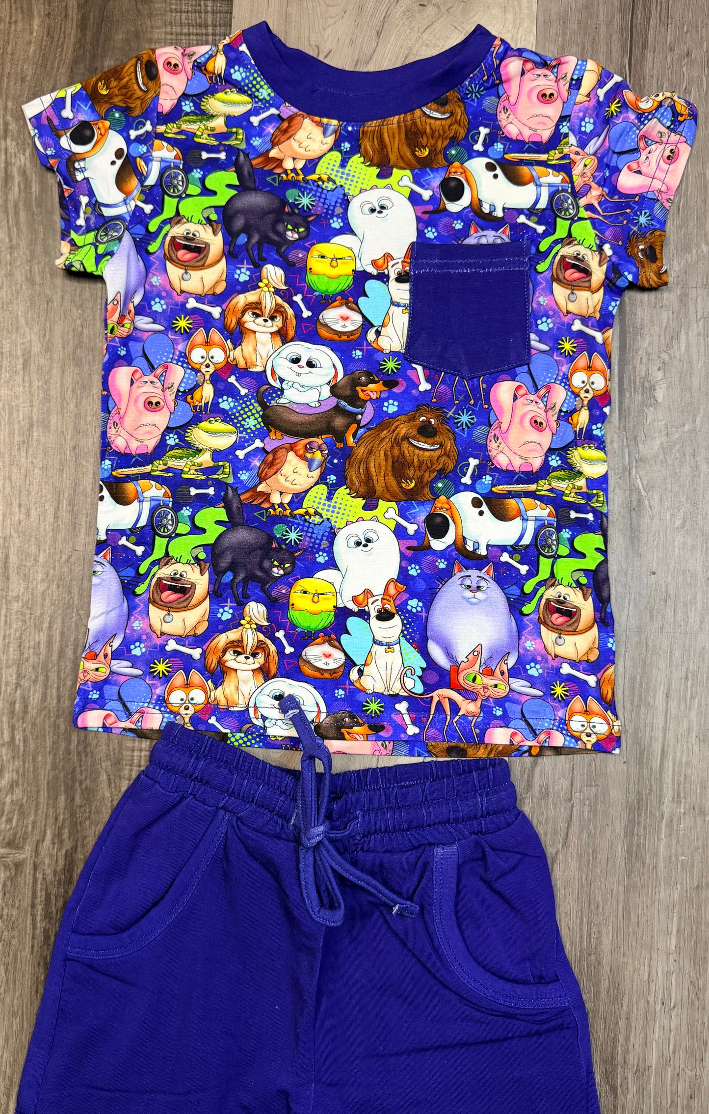 Unleashed & Unsupervised Pocket Tee & Terry Shorts