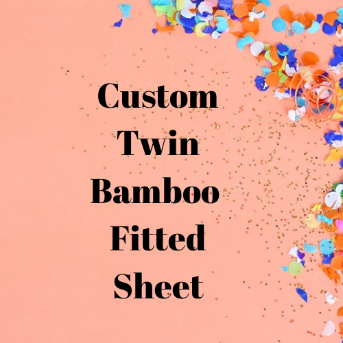 NO CODES Custom Bamboo Twin Fitted Sheet