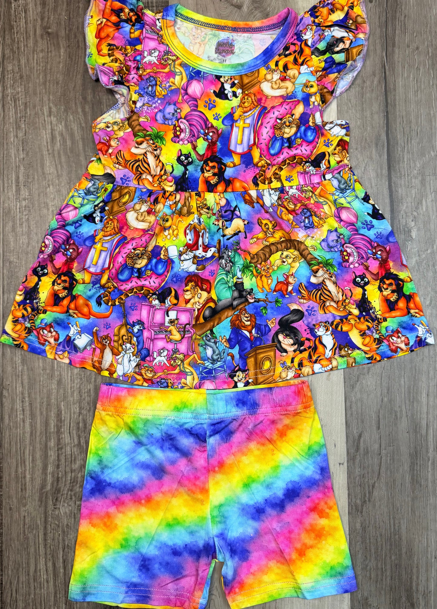 Purrfectly Fancy Peplum & Shorts