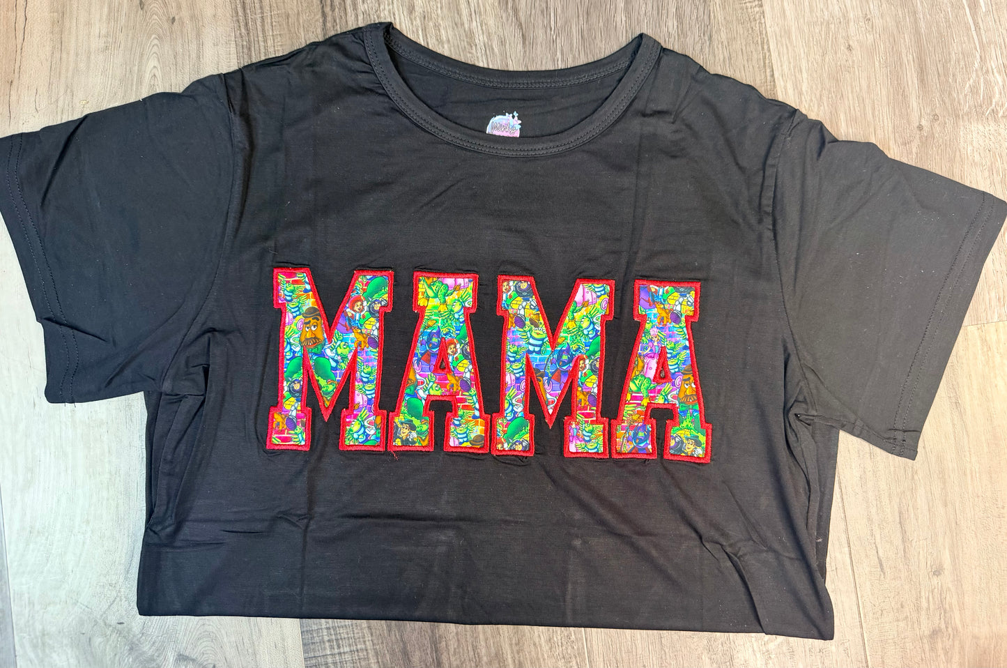 Toys on the Block Embroidered Mama Tee