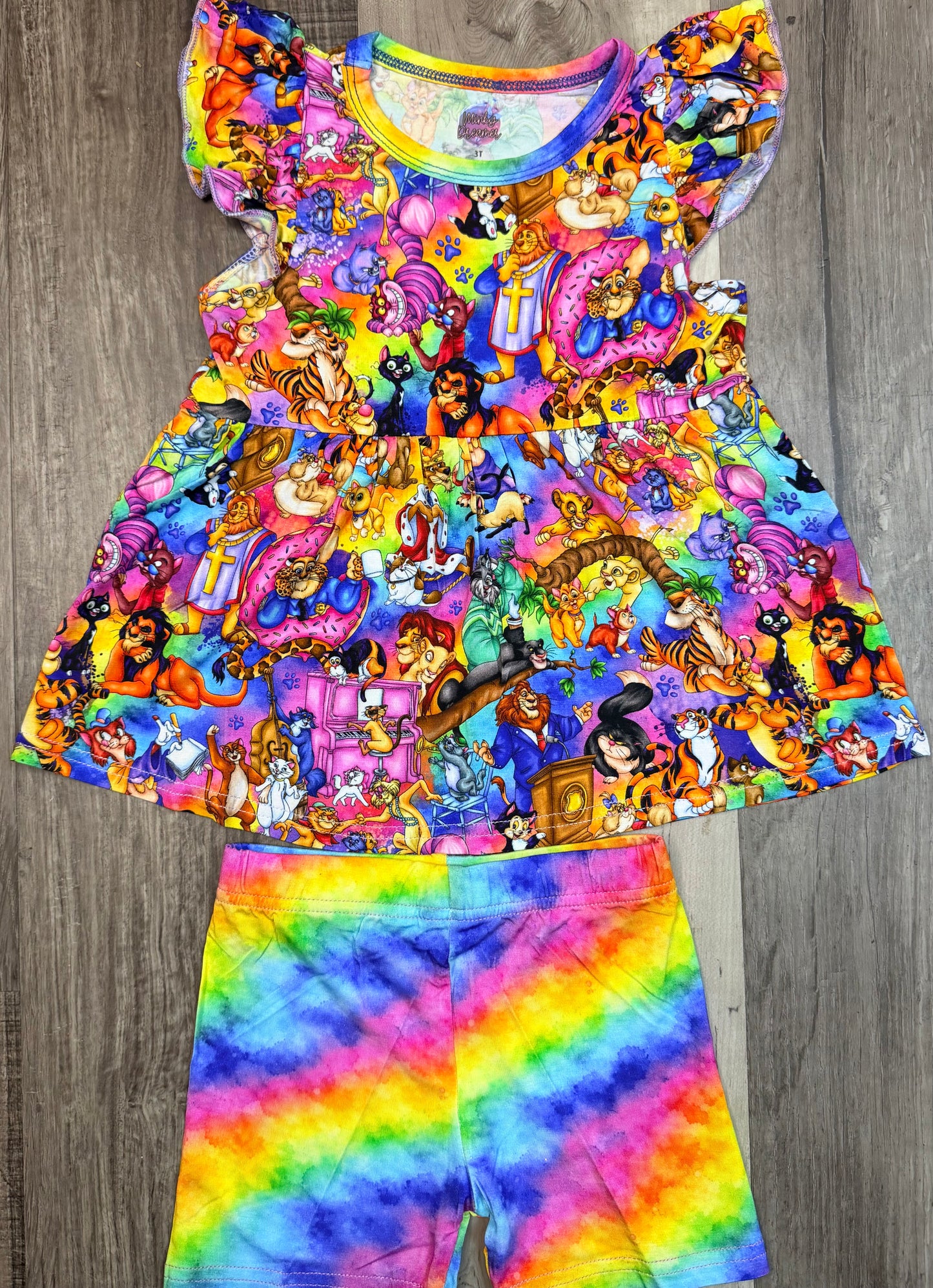 Purrfectly Fancy Peplum & Shorts
