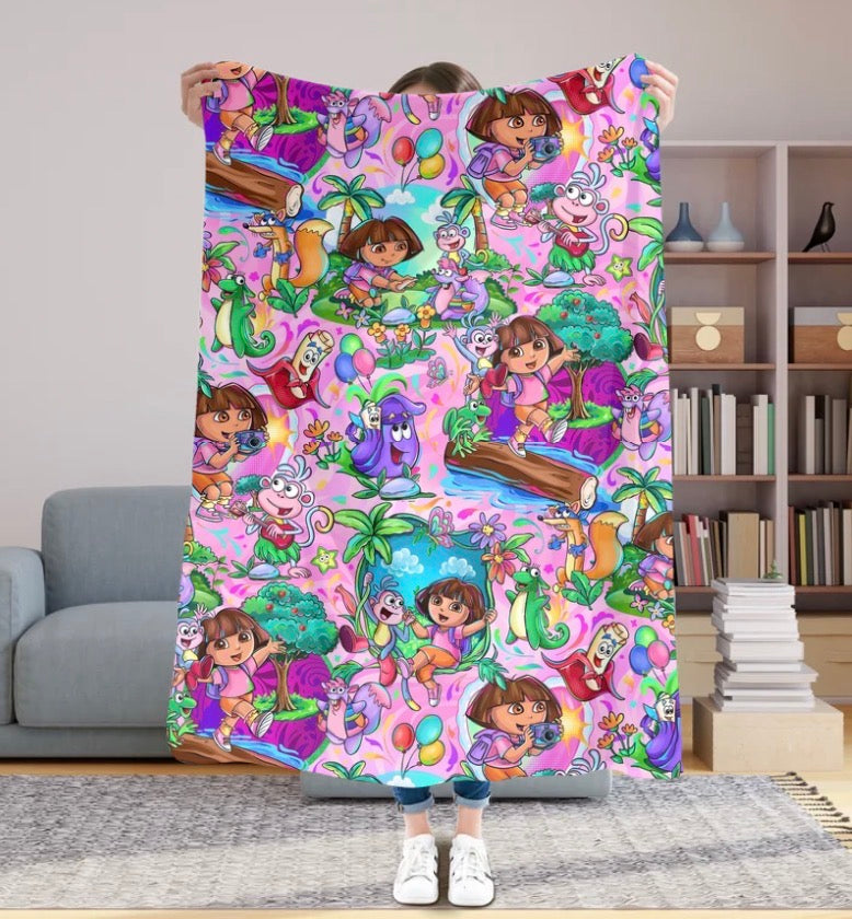 Adventure Girl 50x60 Plush Blanket #22
