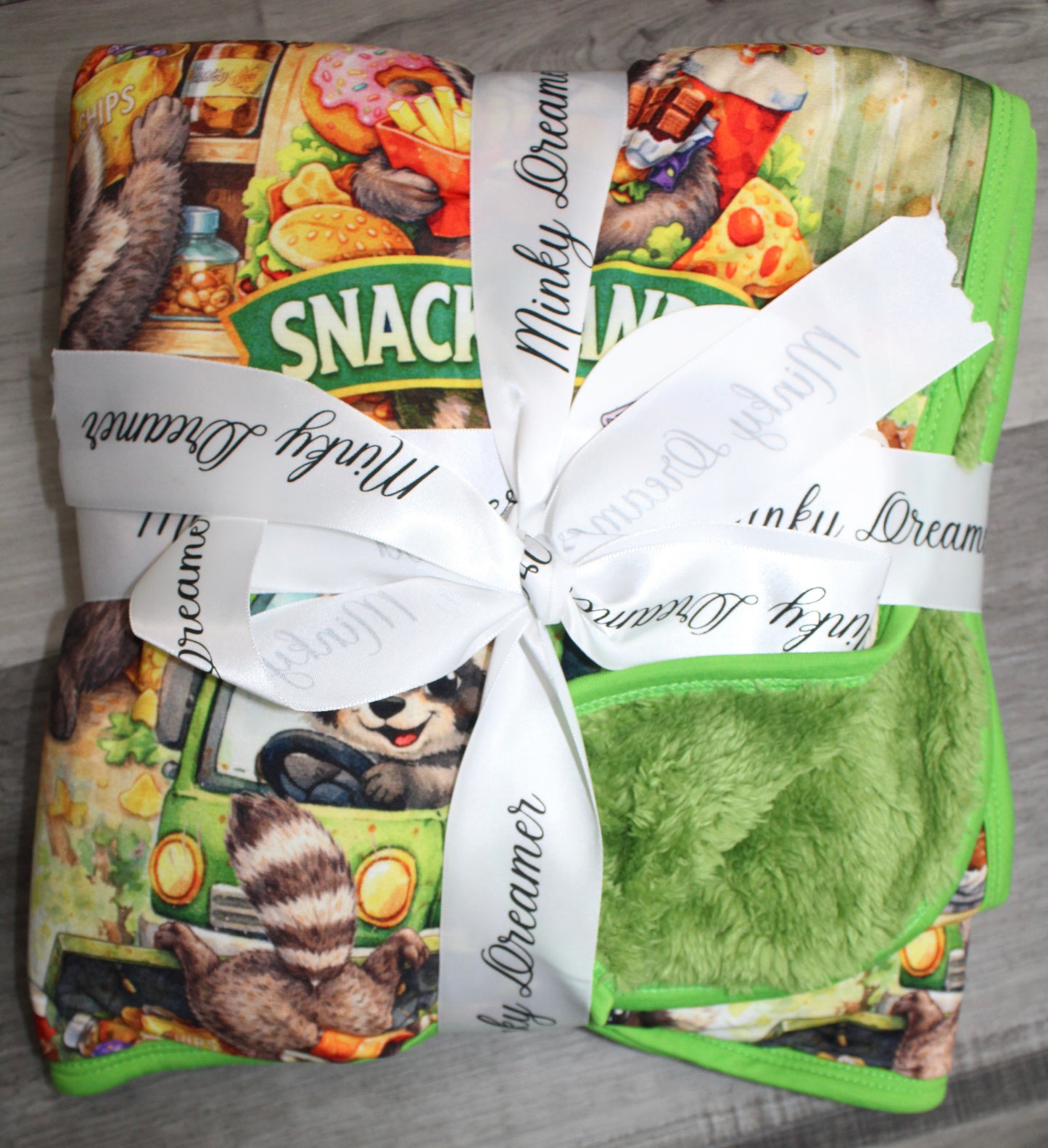 Snack Bandit 30x40 Bamboo Plush
