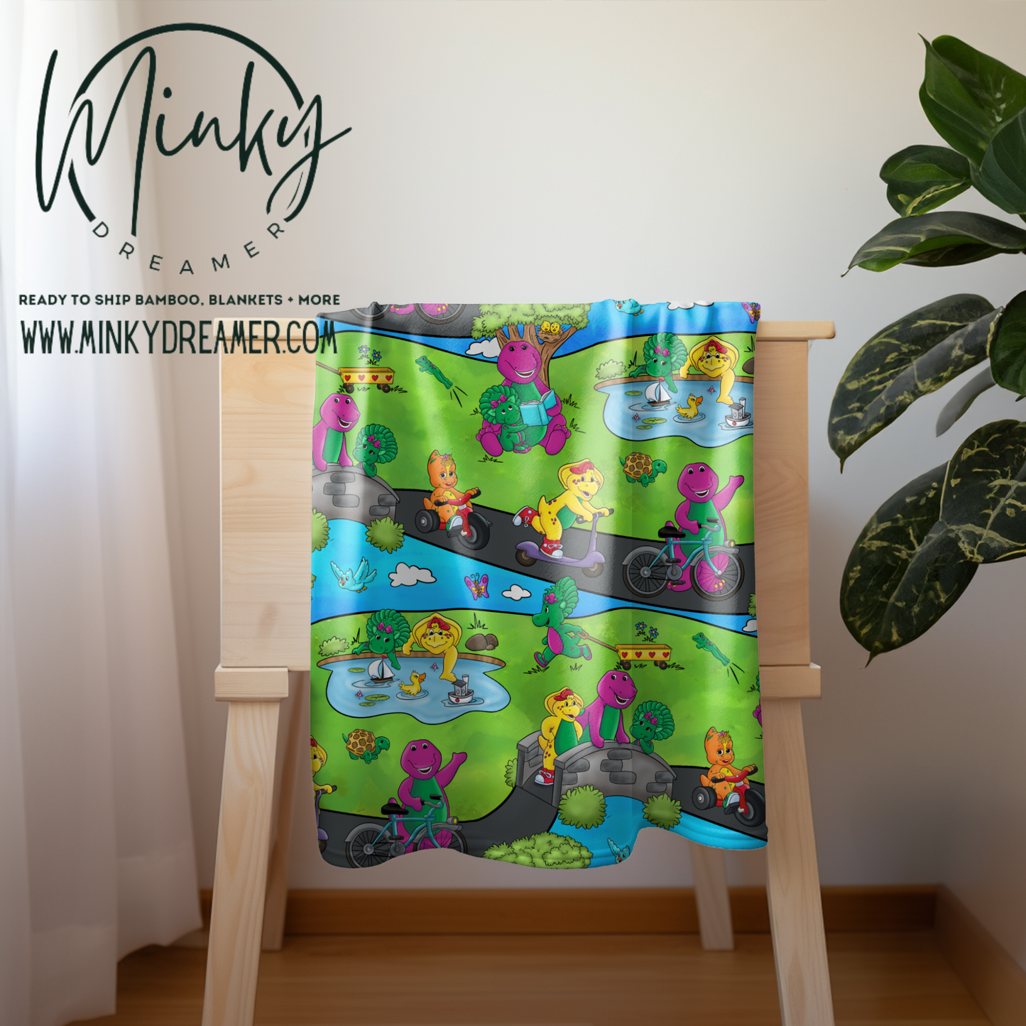 30x40 Imagination Dino Silk Touch Minky