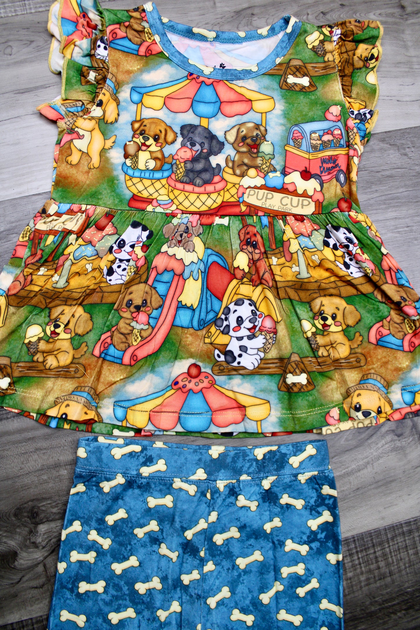 Bark Park Peplum and Shorts
