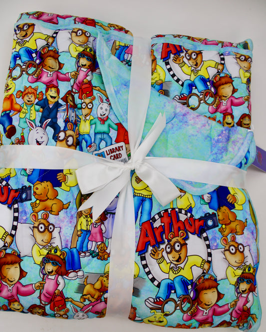 Little Reader Club 60x80 Quilted Blanket