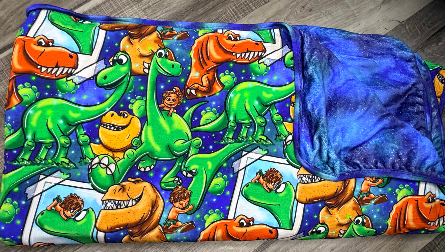 Tiny Roars 60x60 Bamboo Plush Blanket