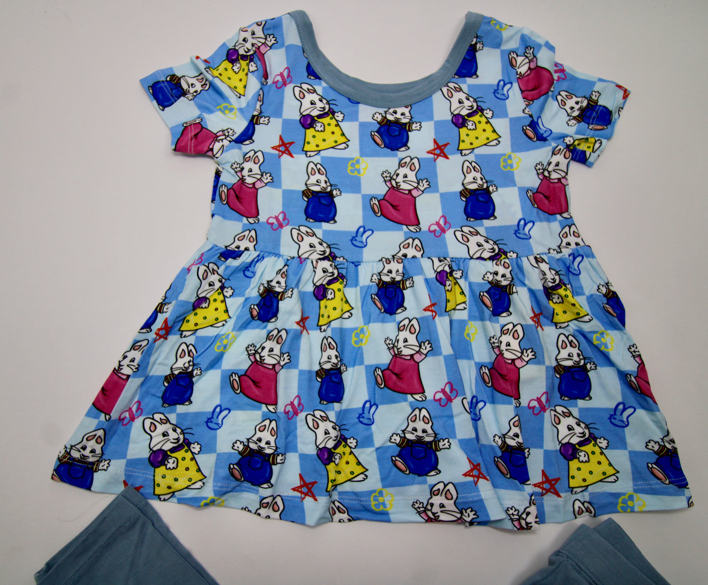 90s bunny friends peplum set