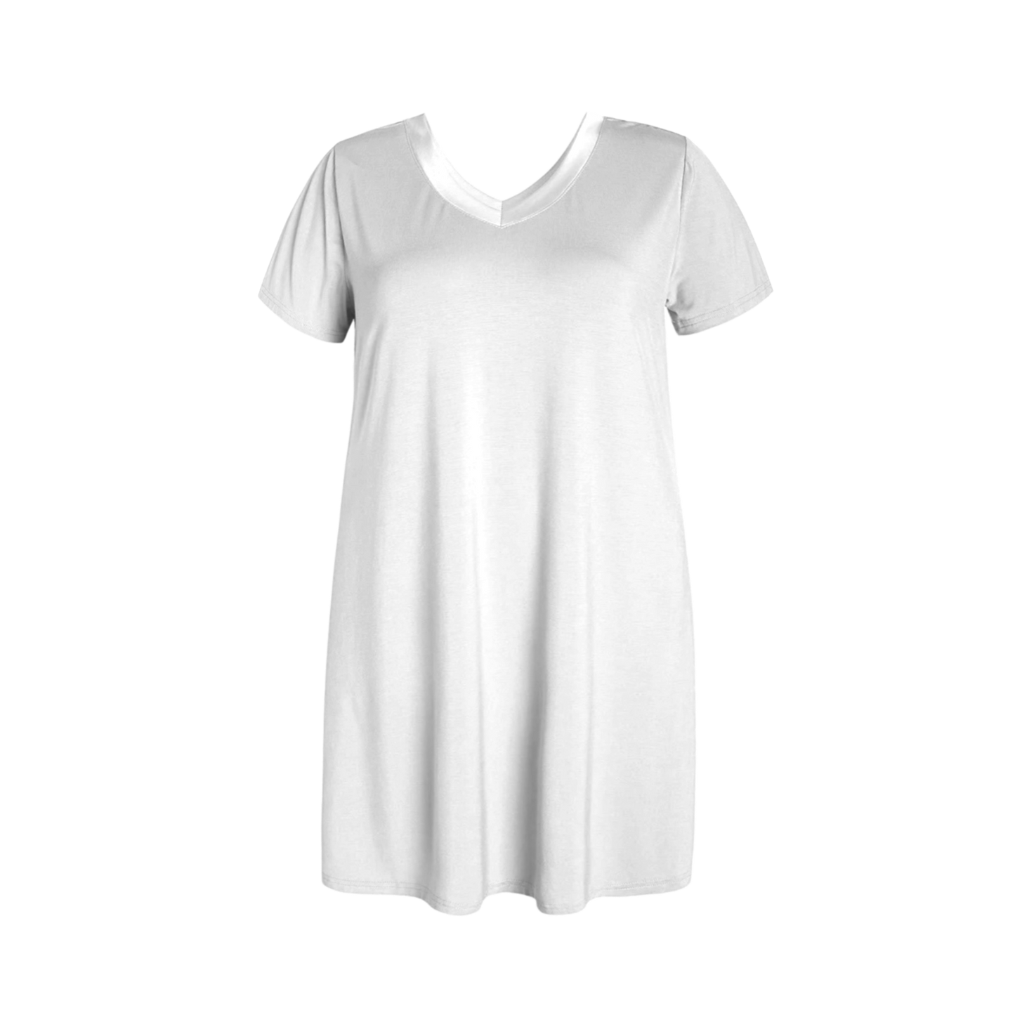NO CODES Custom Bamboo V Neck Gown with snaps