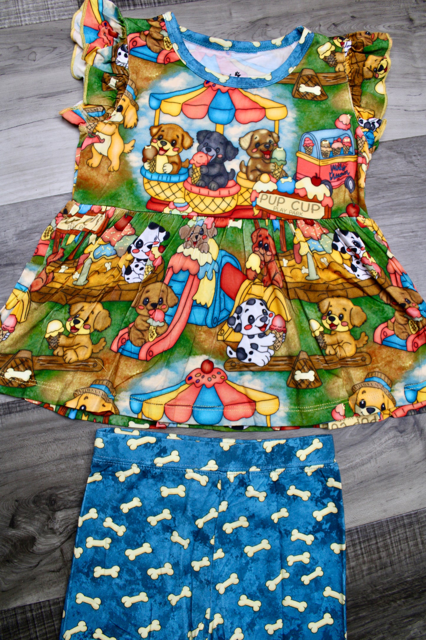 Bark Park Peplum and Shorts