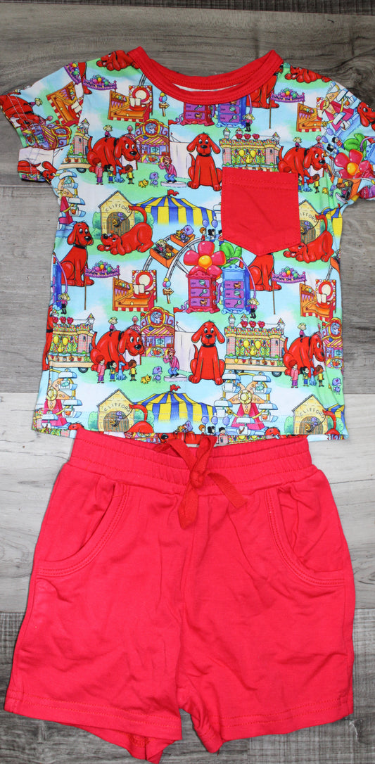 Big Pup Carnival Pocket Tee & Terry Shorts