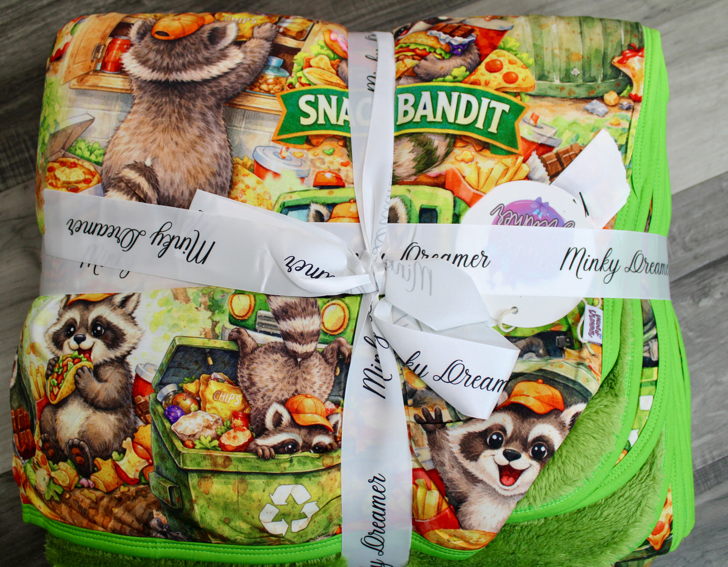 Snack Bandit 60x80 Bamboo Plush