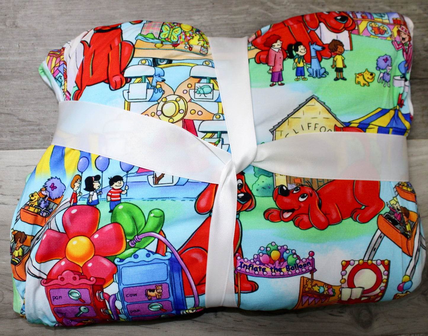 Big Pup Carnival 30x40 Bamboo Plush