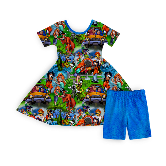 Map to Memories Twirl with shorts