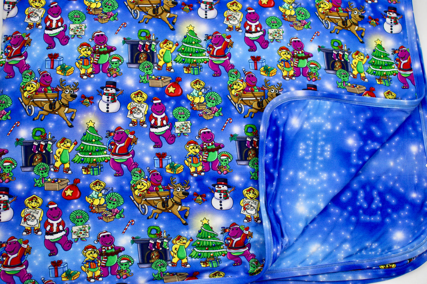 Imagination Dino’s Magical Christmas Bamboo Blanket