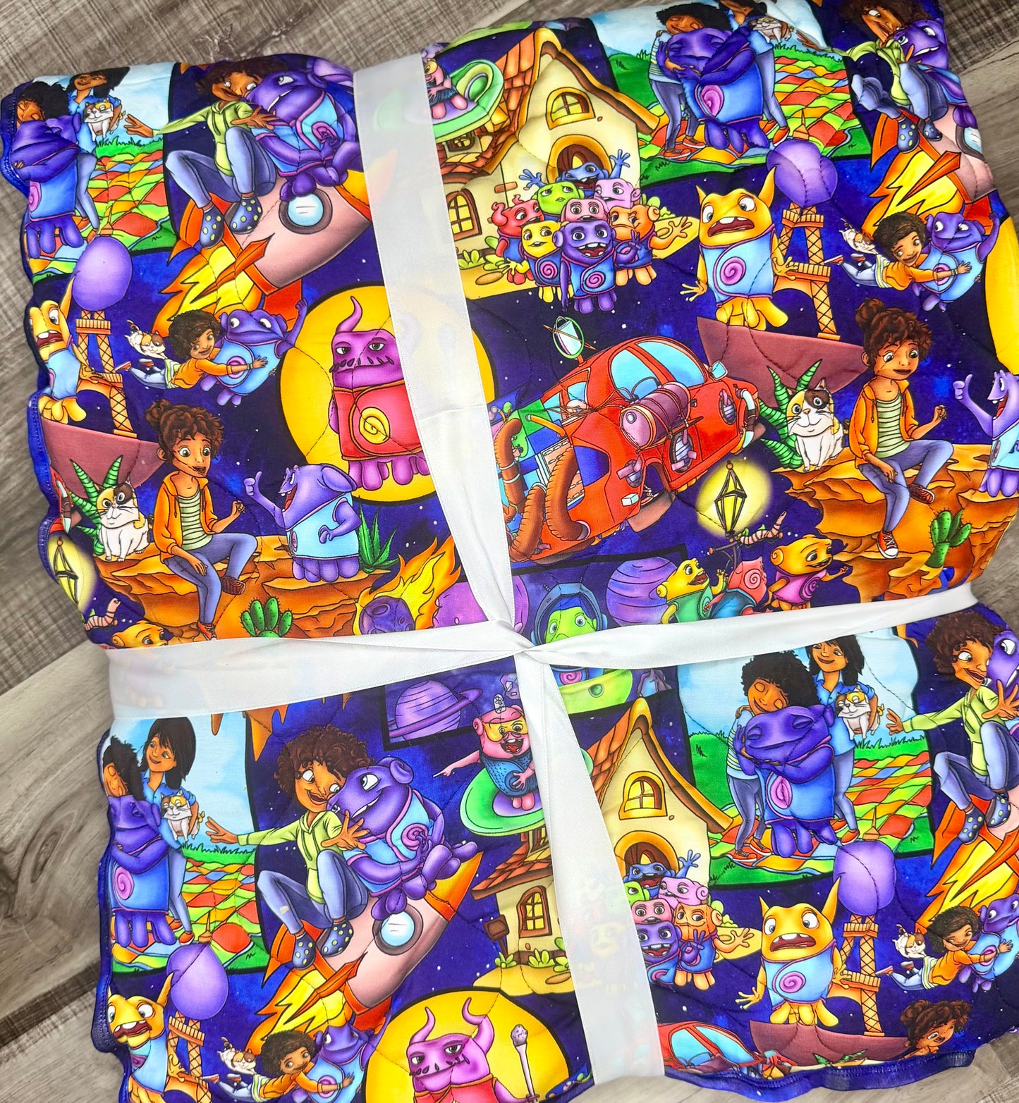 Intergalactic Homies 65x85 Quilted Blanket