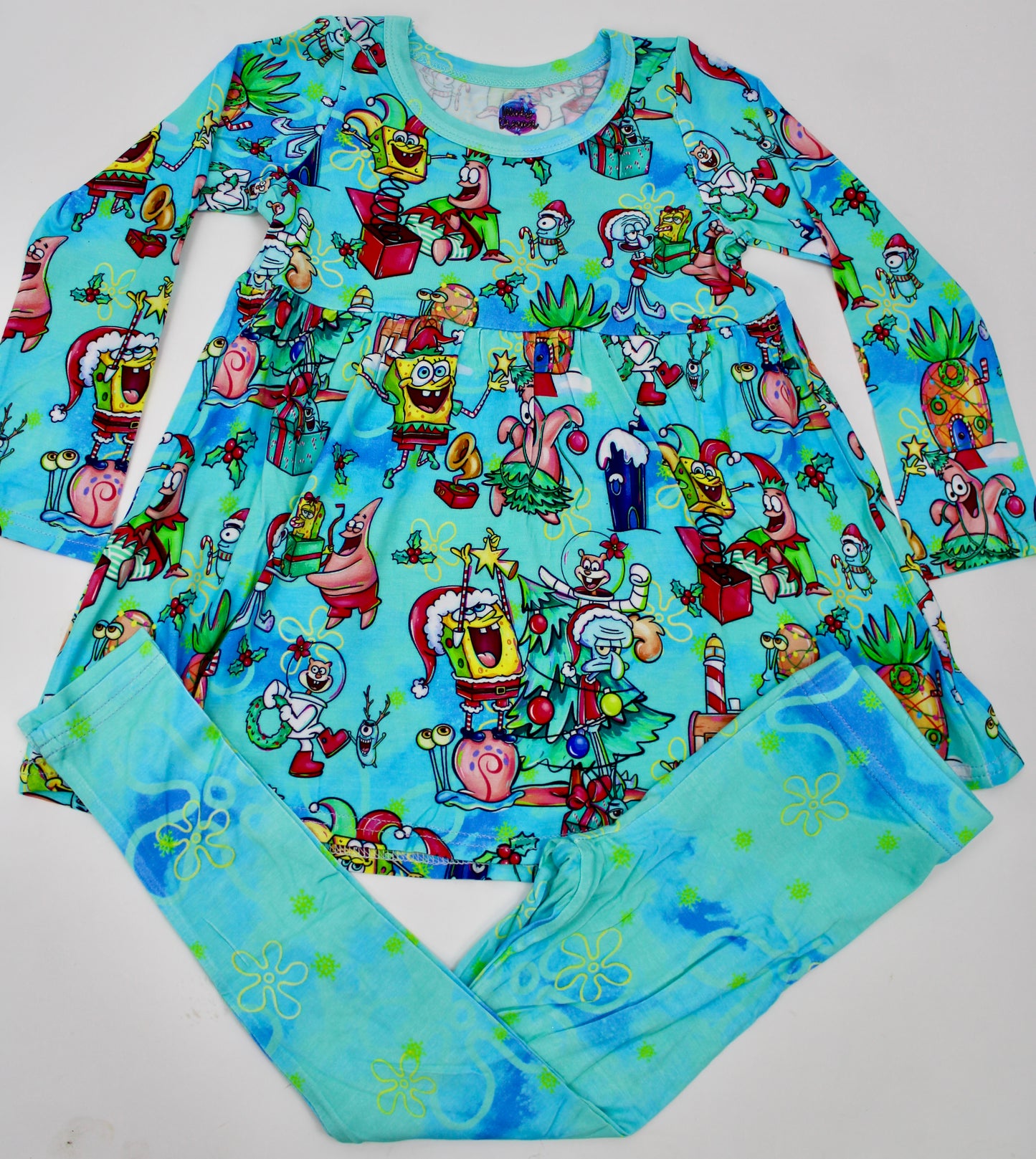 Undersea Jingle Joy Long Sleeve Peplum Set