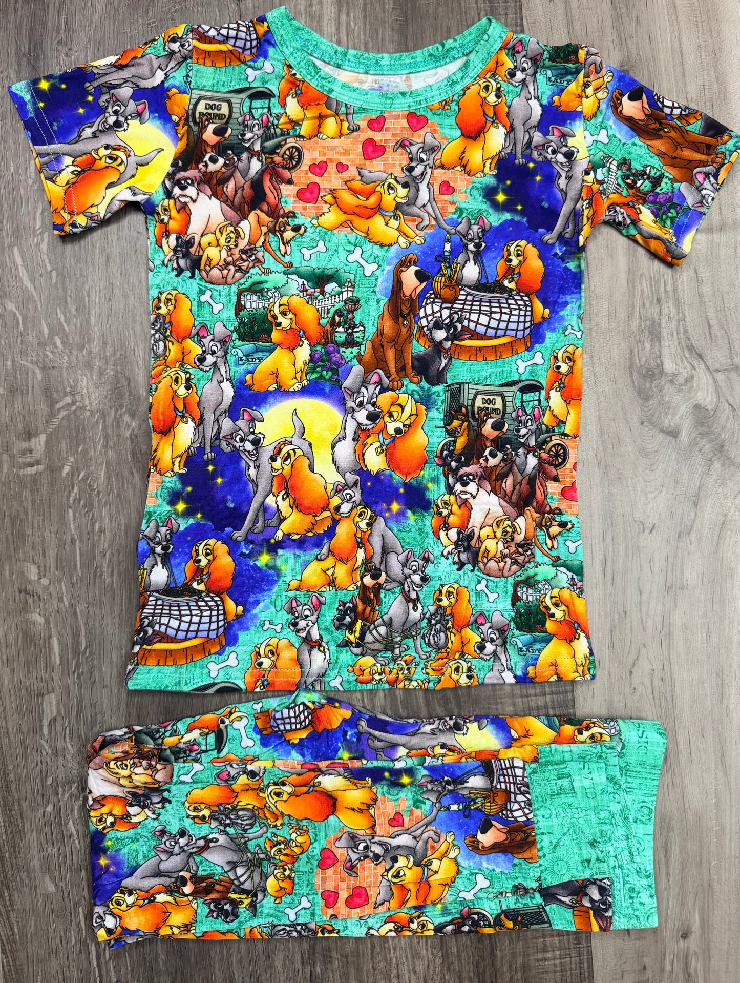 Candlelit Canines Short Sleeve & Pants