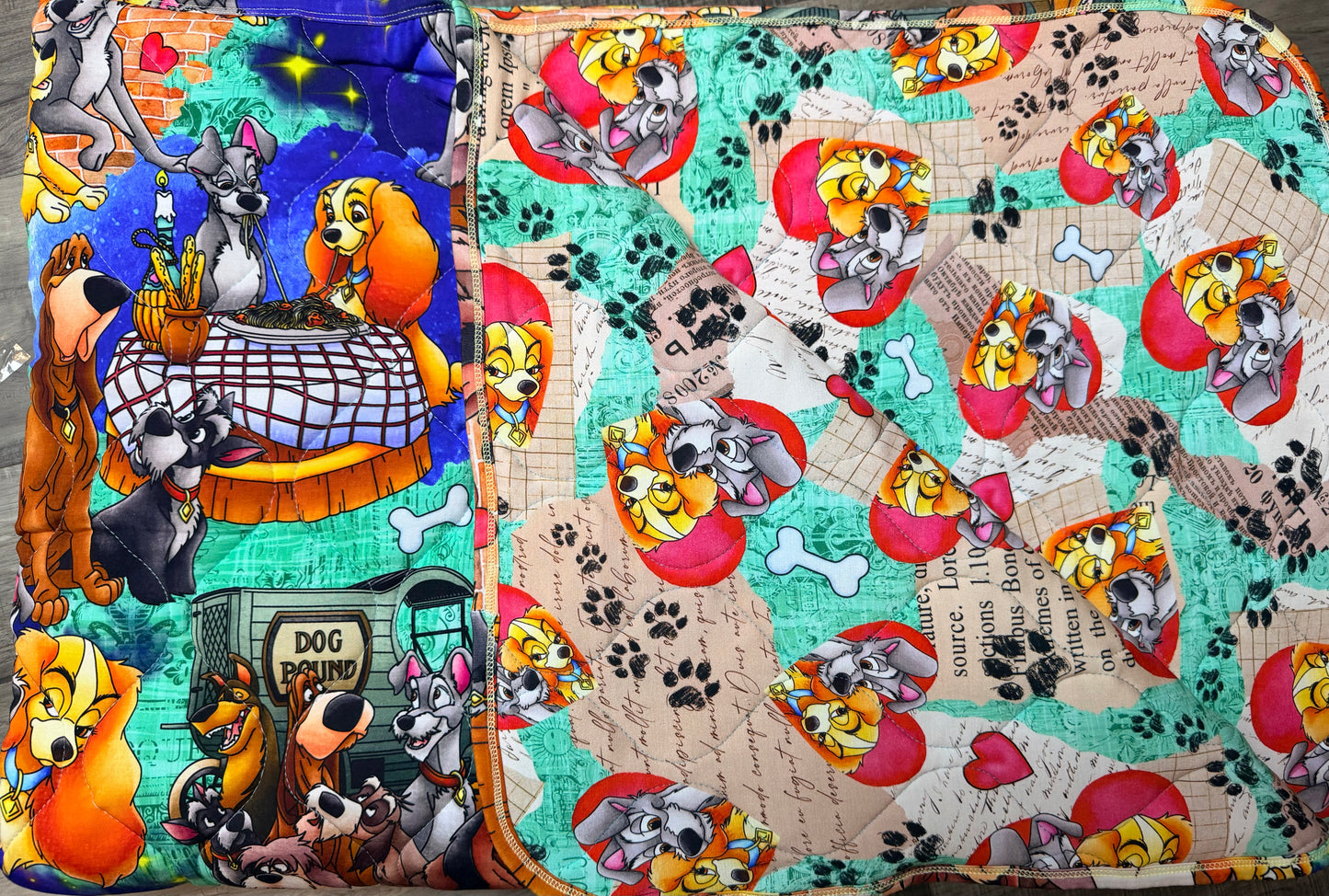 Candlelit Canines 60x80 Bamboo Quilted