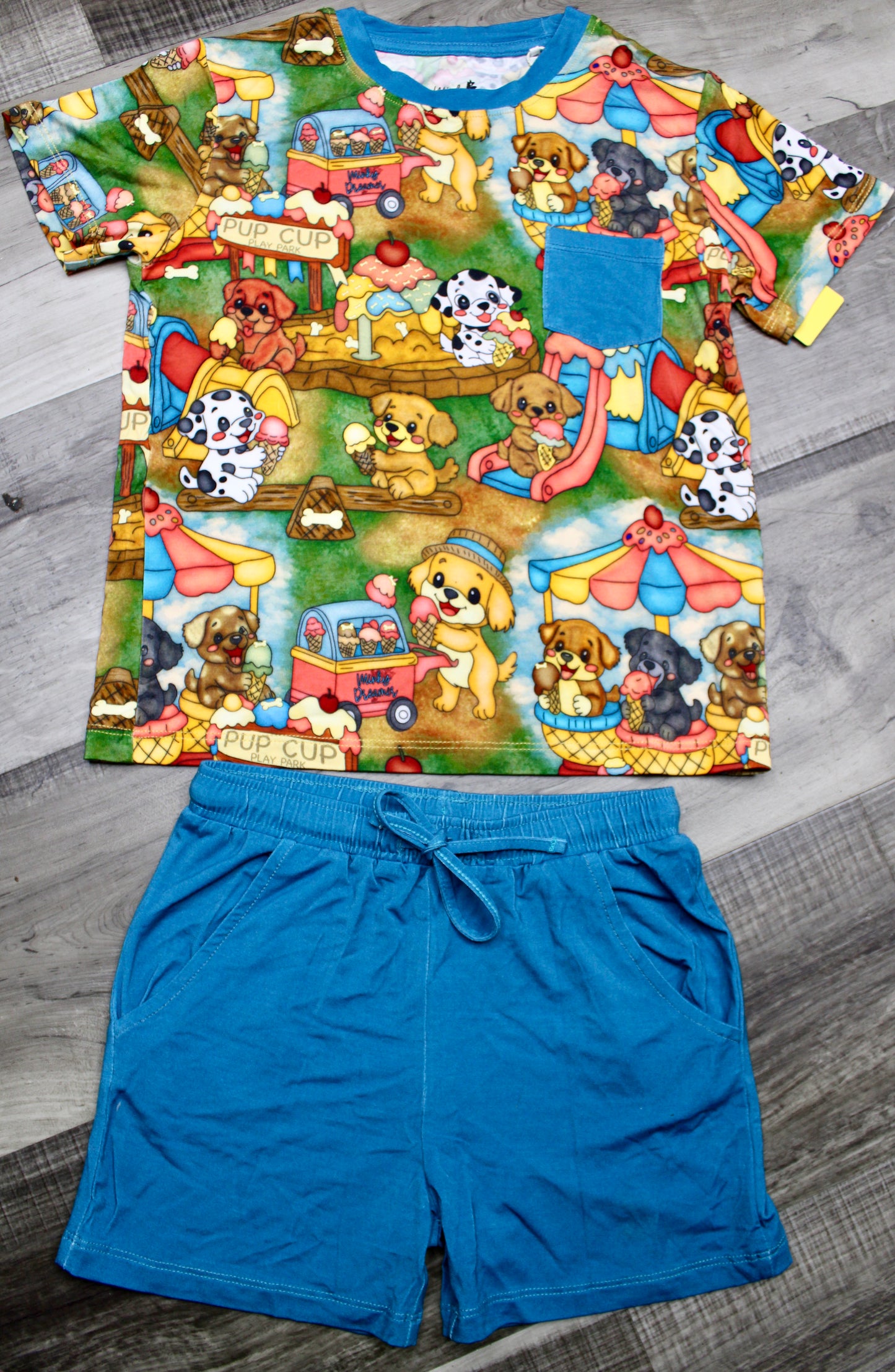 Bark Park Pocket Tee and Shorts