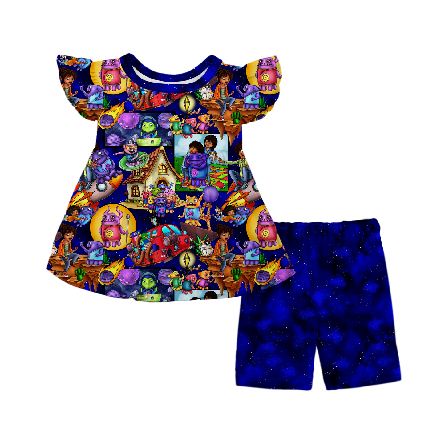 Intergalactic Homies Peplum Set