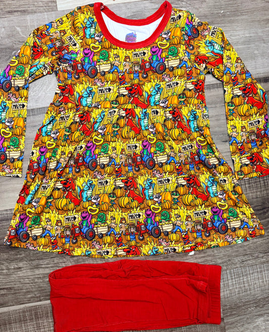 Pumpkin Patch Pals Peplum Set