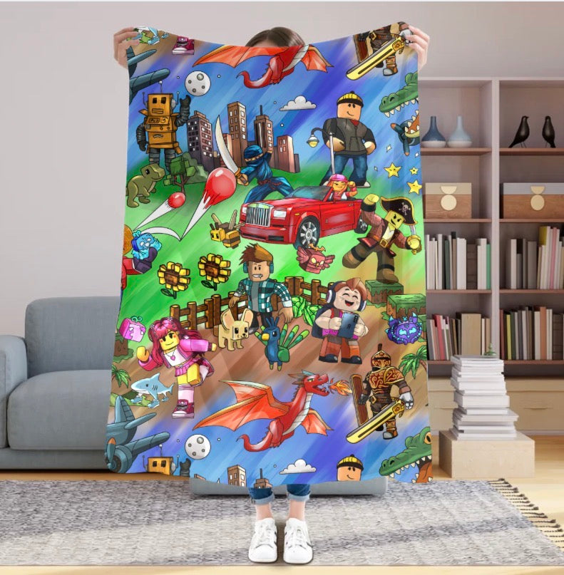 Block Builders 50x60 Plush Blanket #42